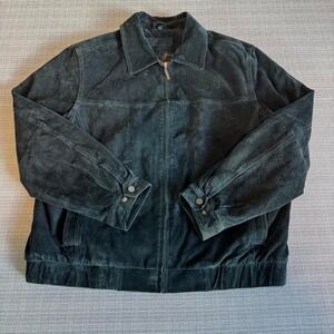 John Ashford vintage suede leather jacket Mens size L